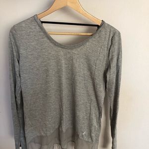 Adidas Grey long sleeve with thumb holes